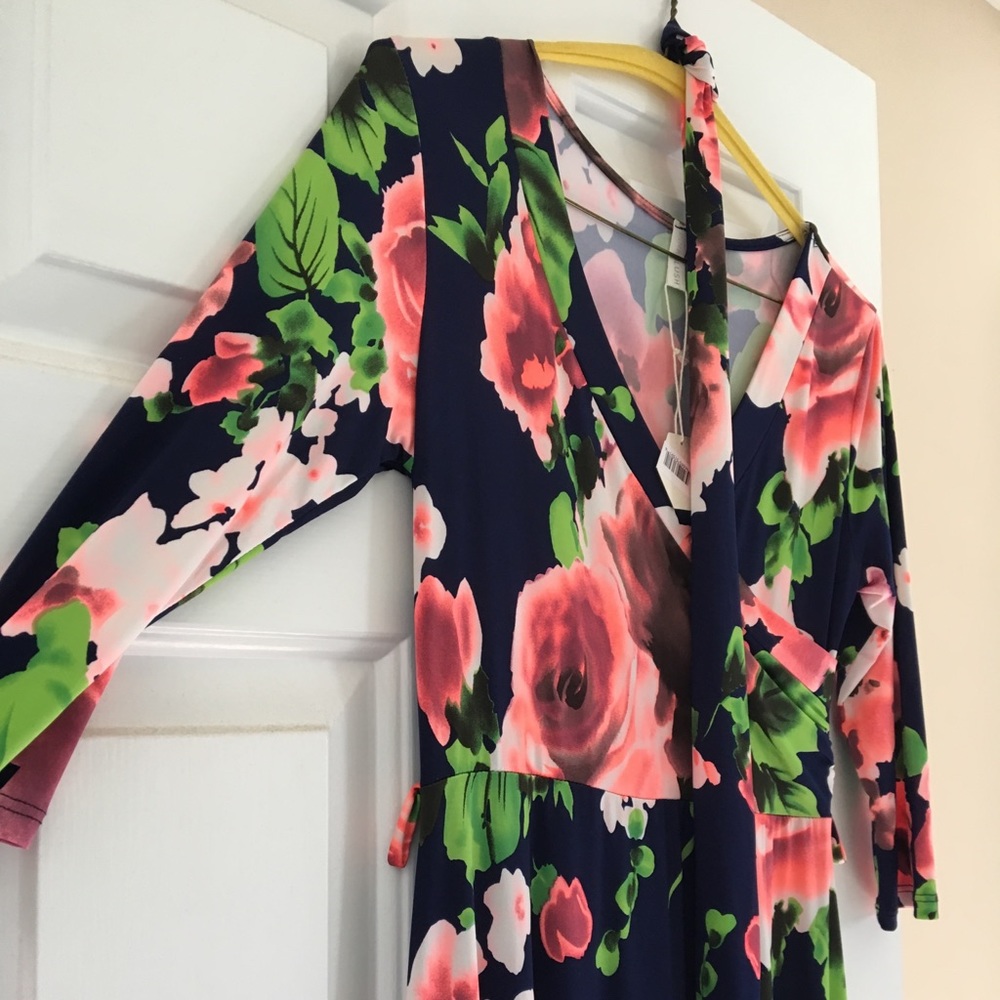 Bright, floral dress